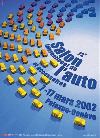 历届日内瓦车展(1905-2006)海报...