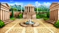The main background of the slot “Roman Goddesses”
