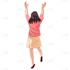 卡通感端午节女人元素贴纸