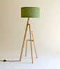 Lamp Migei——天然木材，亚麻灯罩，给你的房间来点田园气息
| 全球最好的设计，尽在普象网 pushthink.com
