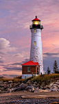 美国密歇根州的灯塔，密歇根州以灯塔多而闻名，众多灯塔散落在3200英里的海岸线上，成为一道风景线。©今日头条