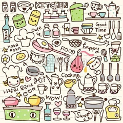 北纬酱啊采集到素材-美食手绘