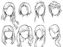 漫画男头发线稿的 搜索结果_360图片