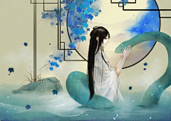 星河夏之缘采集到古风半真人美女