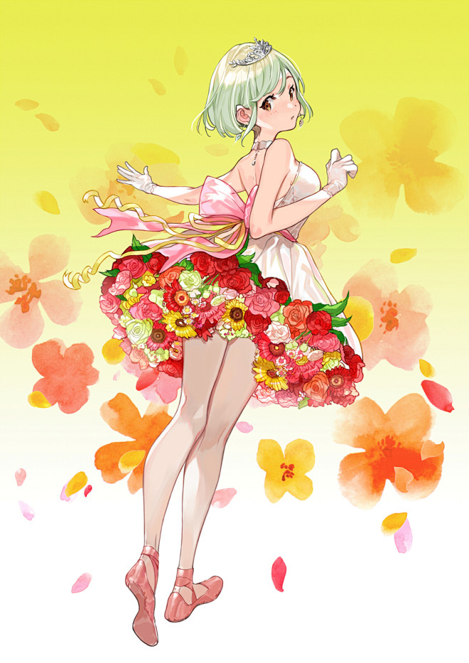 #オリジナル 花束バレリーナ - 裕的插...