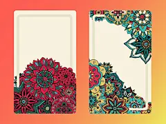 卡通花朵婚礼请柬邀请函贺卡背景矢量图平面广告 花纹 设计图片 免费下载 页面网页 平面电商 创意素材