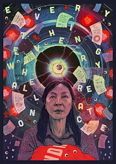 瞬息全宇宙艺术海报