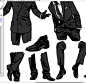 Men, man, male, formal, reference, suit, tuxedo, model, folds, clothing