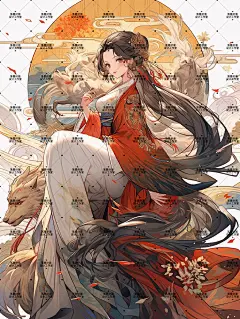 AI版权图古风女105