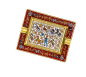 Chasse en Inde  White porcelain ashtray (6" x 7.8")