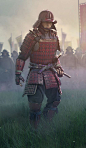 Самурай перед битвой, автор Oboro Tsukiyou o Nari #катана , #фехтование , #самурай , #меч , #samurai , #katana