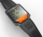 BR Smart Watch Concept by Jim Tirone at Coroflot.com : This was a personal project that I did over a few rainy days to play with the idea of what a smart watch could look like coming from a high end watchmaker like Bell & Ross.  I have always liked th