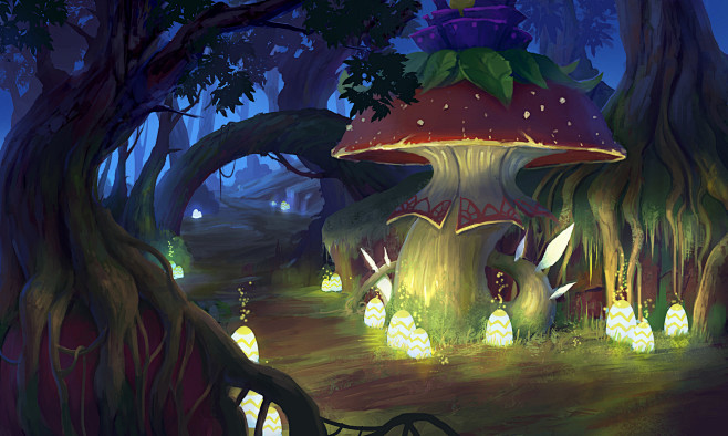 Deep mushroom forest...