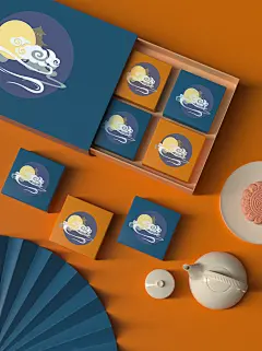 中秋月饼包装样机