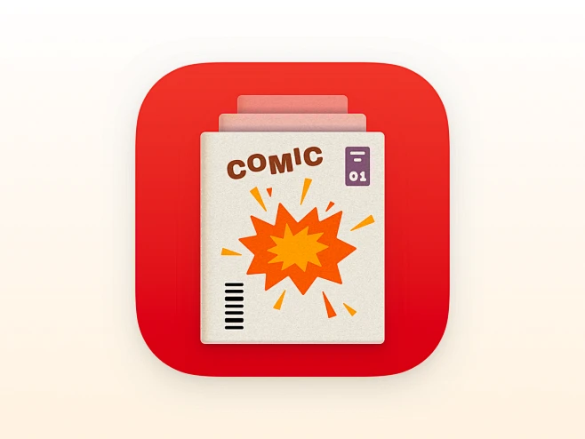 ComicTrack App Icon app icon comic comic book icon icon design ios app ...