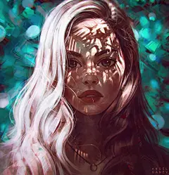 光影捕捉大师！Angel Ganev人物肖像插画作品