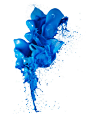 影棚拍摄,涂料,蓝色,液体,溅_106481665_Blue color paint splash white background_创意图片_Getty Images China