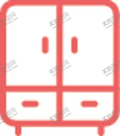 柜子 【酷图网】UI,标识,标志,矢量,简约,扁平,素材,家具,家居,居家,装修,床,沙发,椅子,门,桌子,凳子,柜子,衣柜,镜子,梳妆镜,书架,大门,书桌,栅栏,窗户,转椅,台灯,床头柜,双人床,上下铺,电视柜,线条,线条图,红色线条,鞋柜