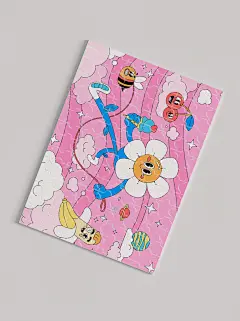 儿童玩具拼图文创样机