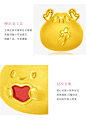 新款周大福SOINLOVE生肖龙小龙包黄金转运珠吊坠VR1237-tmall.com天猫