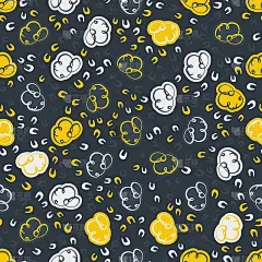 抽象矢量无缝模式。孩子气的几何形状的极简设计风格。手绘可爱的插图。