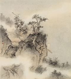 花间晓梦采集到画-山水