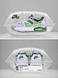 "Nike Air" This design is a play on words "nike air" They put the nike brand name and saying to the test by actually packaging a pair of nikes with air.