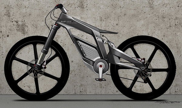 奥迪概念碳纤维自行车