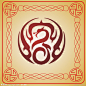 边框　图案　传统图案　中国图案　龙　龙纹　传统边框