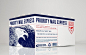 美国邮政快递USPS品牌形象设计包装设计-快递包裹包装设计-蓝色