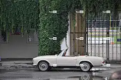 W113 奔驰 汽车壁纸 宝塔 敞篷车 汽车 跑车 古董车 旧车