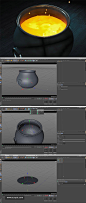 C4D 沸腾液体动画教程 3D模型 