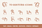 Gesture Icon Set ~ Icons on Creative Market