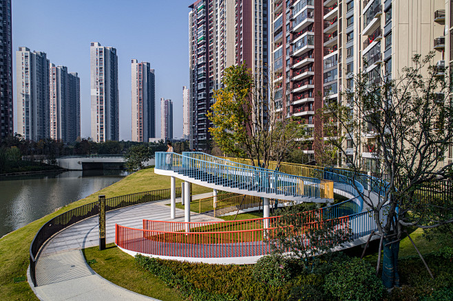 常州星河国际 现代 住宅景观 鸟瞰 草坪...