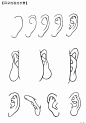 白描五官的画法~ ​​​​