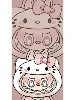 手机壁纸｜凯蒂猫拉布布_1_贝贝爱画画_来自小红书网页版