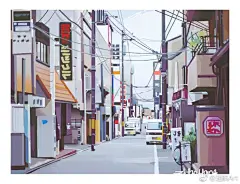 最近数位板绘的一组清新风城市街道插画作品，希望大家会喜欢@Gliulian-绿榴莲  @夏克梁的微博 @白毛-陈国栋 @插画视觉 @插画家园 @原画人官方微博 @Frank原画 @原画梦官网 @热插画 @黄光剑 #晚安原画人##CG原画# @全球创意手绘 ​​​​