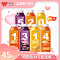 味全每日C,果汁饮料，饮品，KV, 海报，品牌，李现代言人 ，蒙牛，伊利，牛奶，葡萄汁，苹果汁，柚子汁，桃汁，柠檬水，手绘，插画，线稿，H5营销页面