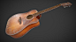 Old Acoustic Guitar, Dima Lutsiuk : Inspired by the game the last of us 2, I decided to recreate an acoustic guitar model in my own project, based on the IBANEZ AW54CE guitar.
Hope you liked.))))