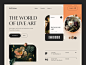 Art & Future Web Site Design: Landing Page / Home Page UI