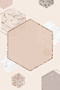 Gold hexagon frame badge vector | premium image by rawpixel.com