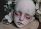 #bjd妆面# MS02，要求眉毛位置低点，整体重口一点，画的很开心可惜没时间好好拍！！@放开叔的腿毛儿 毛叔接图=3=！！