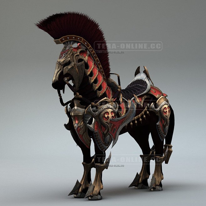 vehicle_horse_red