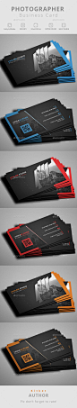 Photographer Business Card Template PSD #visitcard #design Download: http://graphicriver.net/item/photographer-business-card/13311116?ref=ksioks: 