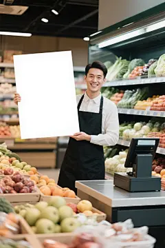 售货员工作职业肖像