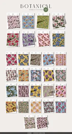 现代装饰艺术手绘植物花卉鲜花插图插画海报设计ai矢量素材源文件