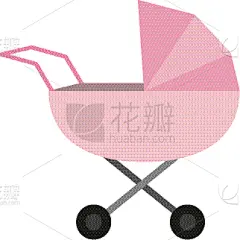 婴儿车,婴儿,图标,可爱的,家庭,父母,母亲,小的,散步,复古