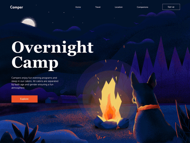 Camp Website scenery...
