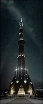 The Ostankino Tower, designed by Nikolai Nikitin, Moscow