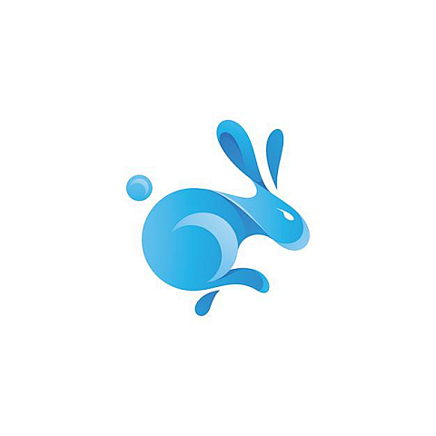 兔子，logo标志矢量图素材